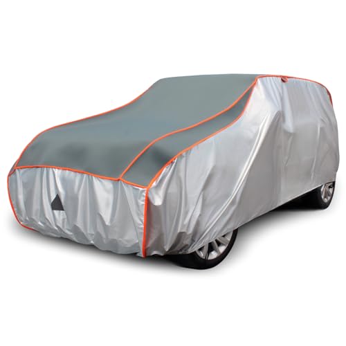 Sojoy Anti-Hail Car Protector Multi-Layered Thicken Car Cover,Hail,Rain Waterproof All Weather Protection Full Exterior Cover Fits SUV up to 210"