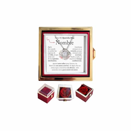 Regalo Para Hija En Español, Regalo Para El Amor De Mi Vida, Cadena De Graduación 2024, Collar De Oro Para Mujer 14k, Cadena De Acero Inoxidable Para Mujer, To My Daughter Necklace From Dad