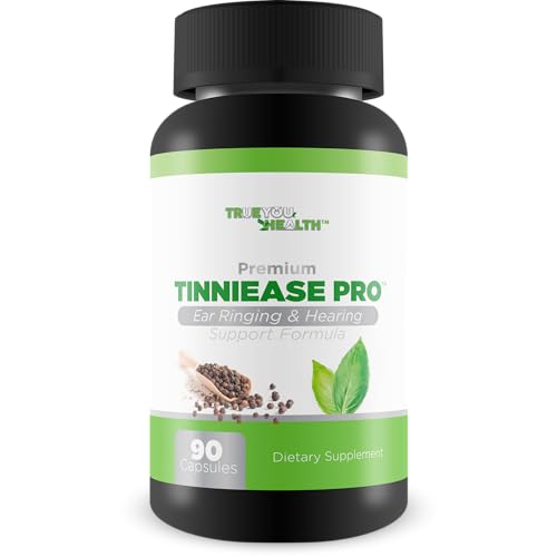 Tinniease Pro - Our Best Ear Ringing & Hearing Support Formula - Herbal Ear Ringing Remedy - Ear Ringing Relief for Ringing Ears - Ear Ringing Relief Pills - Ear Ringing Pills - Ringing Ears Treatment