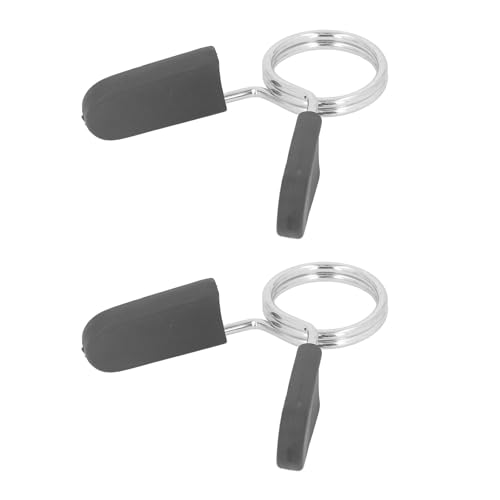 30mm / 1.2in Barbell Clamps, 2 pcs Dumbbell Spring Clip Collars Weightlifting Lock Buckle Gym Accessory for Weight Bar