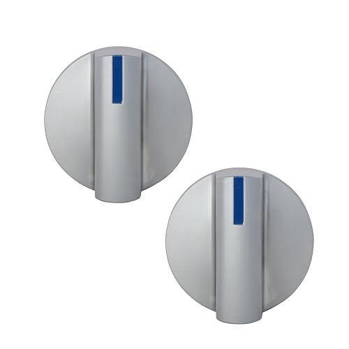 Endurance Pro 39777 Imperial Gas Stove Range Knob, for Open Top Burner Control, Chrome with Blue Indicator line 2 Pack