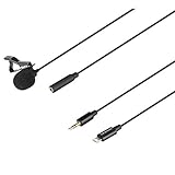 Saramonic Lavalier Microphone with Lightning for Apple iPhone, or iPad with a Built-in 19.7-Foot (6m) Cable (LavMicro U1B) (LAVMICROU1B)