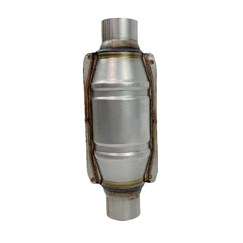 REEJIM Three Way Universal Catalytic Converter 400 Cells Ceramic Catalyst EPA Compliant Euro 4 (2.5'' inlet/outlet)