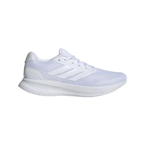 adidas Men's Run Falcon 5 Sneaker, White/White/White, 10