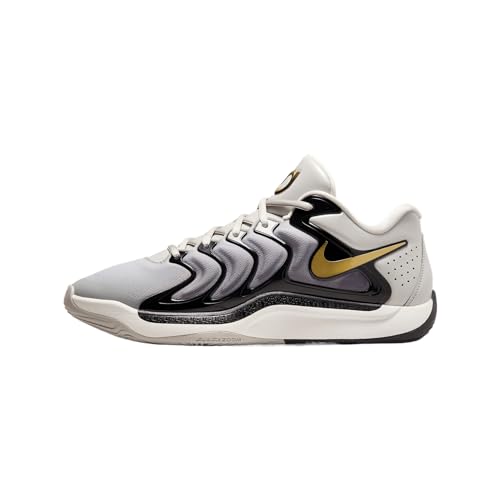 KD17 Basketball Shoes (FJ9487-003, Light Iron Ore/Black/Sail/Metallic Gold) Size 11