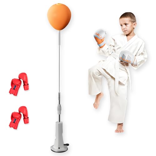 Boxing Reaction Training Ball, Independent Speed Ball, Adjustable Punching Ball with Suction Cup Base, Suitable for Personal or Family Parent-Child Training Sports, etc