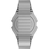 Timex T80 34mm Watch – Silver-Tone with Stainless Steel Expansion Band