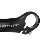 FIFTY-FIFTY Bike Bar Ends, Mountain Bike Handlebar Ends, Aluminium Alloy MTB Bicycle Bar Extender (Black)