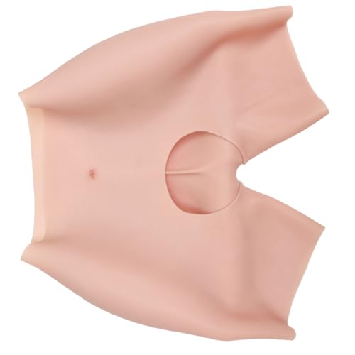 EQAIWUJIE Silicone Butt Pants Hip Enhancer Silicone Panties for Crossdresser Apparel Male to Female (US, Alpha, Large, Regular, Regular, Buttocks Thick 0.43 In, White)