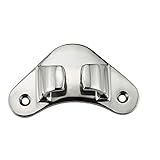 Marine Grade Stainless Steel 316 4-1/4"(108mm) Boat Straight Bow Chocks Yacht Deck Dock Mooring Rope Cleat Chock（2PCS）