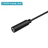 Fancasee (10 Pack Replacement 3.5mm Female Jack to Bare Wire Open End TS 2 Pole Mono 1/8" 3.5mm Jack Plug Connector Audio Cable Repair