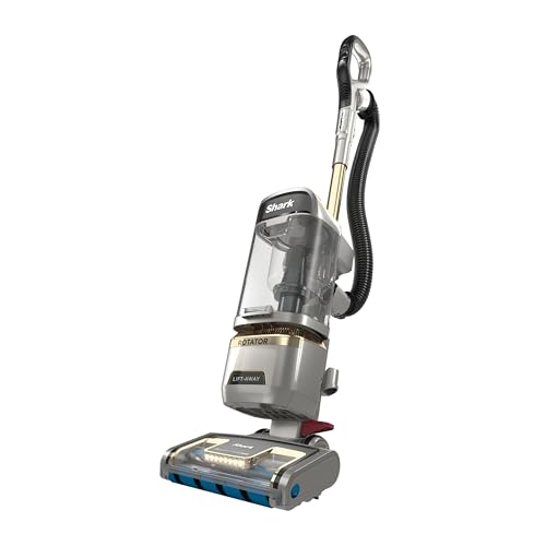 Shark | Upright Vacuum Cleaner for Home | Rotator Lift-Away | No Hair Wrap | HEPA Filter | Lightweight Bagless Vacuum for Pet Hair | LED Headlights For Carpets & Hardwood Floors | Silver | LA502