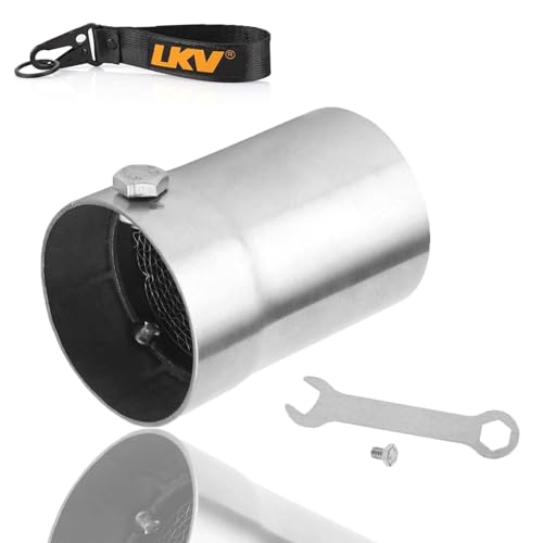 LKV Motorcycle DB Killer 51mm Universal Muffler Silencer Baffle Removable Noise Eliminator Compatible with Harley Moto Guzzi Honda Kawasaki Suzuki Yamaha Cruiser Scooter