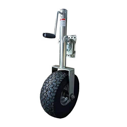 Beach Boat Trailer Jack, 13.38in Trailer Jack Wheel, Heavy-Duty Bolt-On Swivel Tongue Jack, 2000lb Capacity, 11in Vertical Load (2000lbs/900kg) (2000LBS/900KG)