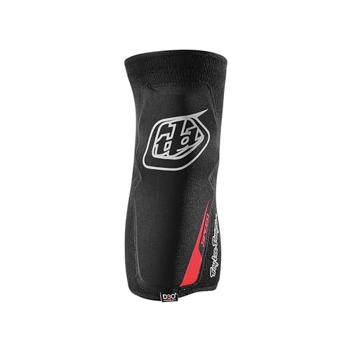 Troy Lee Designs Speed Knee Sleeve (1 Pair), Compression Knee Brace for Men and Women, BMX Body Armor, X-Small / Small, 4mm, Black