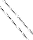 Miabella 925 Sterling Silver Italian 1.5mm, 2mm, 2.5mm Round Snake Chain Necklace for Women Made in Italy (20, 2.0mm)