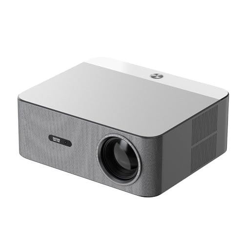 Boss S52A 4K Portable Projector with Electric Focus, 6500 Lumens Brightness, 5G WiFi and Bluetooth 5.3, Mini Projector with Screen, 300" Display, Compact Design for Home Theater & Outdoor Use