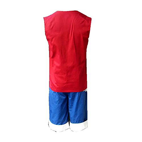 OURCOSPLAY Monkey D.Luffy Cosplay Costume Include Shorts and Vest 2 Pcs (Men L)