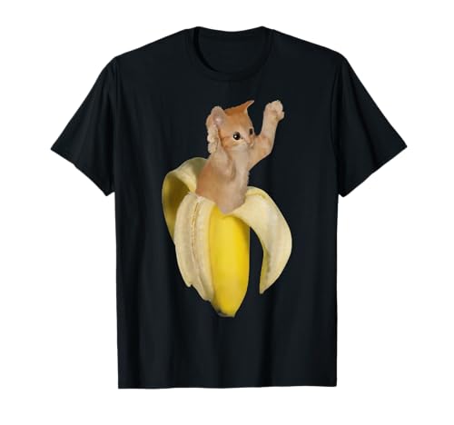 Banana Cat Crying Sad Kitten Cute Kitty Funny Silly Cats T-Shirt for Men Women Girls Kids