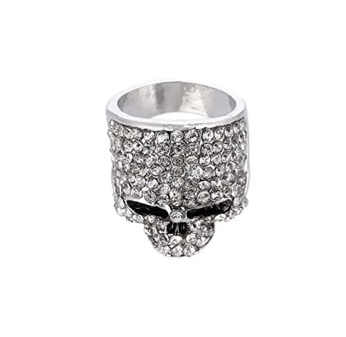Chino Antrax Silver Plated Skull Ring Cubic Zirconia Sinaloa Cartel (8)