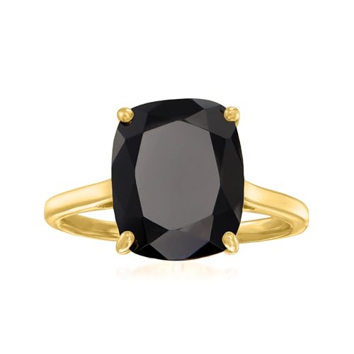 Ross-Simons Onyx Ring in 18kt Gold Over Sterling. Size 8