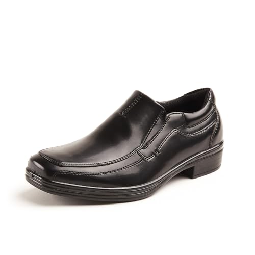 Deer Stags Boy's Wise Dress Comfort Slip-On Loafer, Black, 6 Big Kid