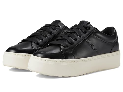Cole Haan Women's Grandpro Max Platform Sneakers, Black/Ivory, 6