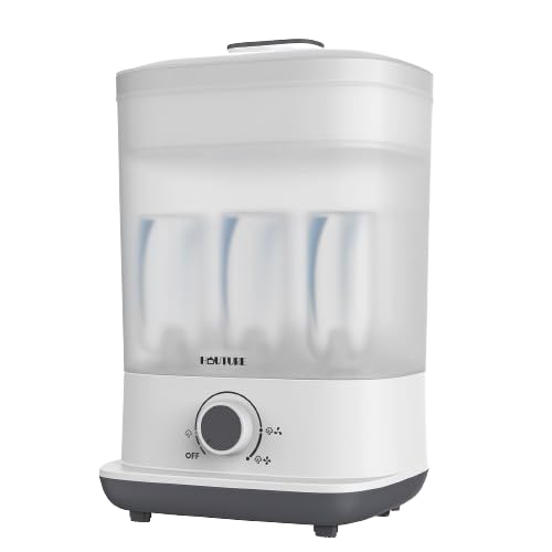 Bottle Sterilizer and Dryer, HAUTURE Baby Bottle Sterilizer | Esterilizador De Biberones, One-Dial Control Electric Steam Bottle Sanitizer for Baby Stuffs, Baby Bottles & Breast Pump Accessories