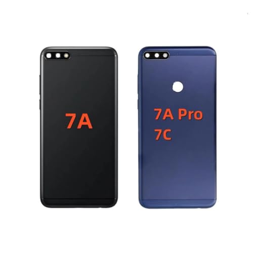 Compatible Rear Glass Panel for Huawei Honor 7A Pro Model AUM-L29 / Honor 7A Model AUM-L41 – Battery Door Back Cover, Battery Back Cover Housing Replacement Part (7C Blue)