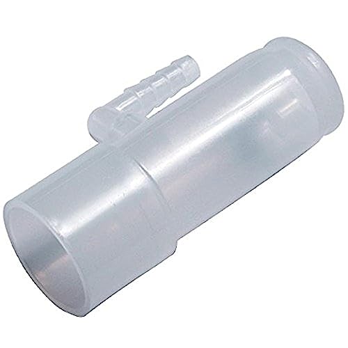 2 pcs Oxygen Adapter Enrichment Port Connector fits CPAP Tubing Hose Model 1642 by NAKO Group