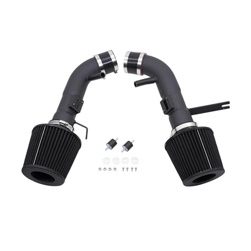 RP-A034-BK Car Cold Air Intake Pipe Kit Pipe Compatible With Nissan 370Z Infiniti G35 G37 Q50 3.7L Engine High Flow With Sport Air Filters