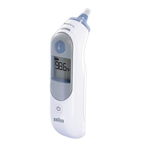 Braun ThermoScan 5 Ear Thermometer - ExacTemp Stability Indicator for Professional Accuracy, Digital Display, Baby and Infant Friendly, No. 1 Brand Recommended by Pediatricians, FSA and HSA Eligible