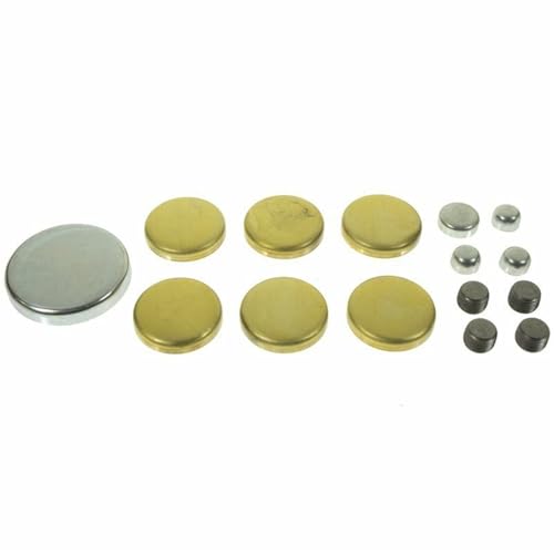 KNCNRFH [Replacement] Freeze Plug Kit, for Ford, 260, 289, 302, 351, for Windsor Engines, for Melling MPE-108BR, for Brass