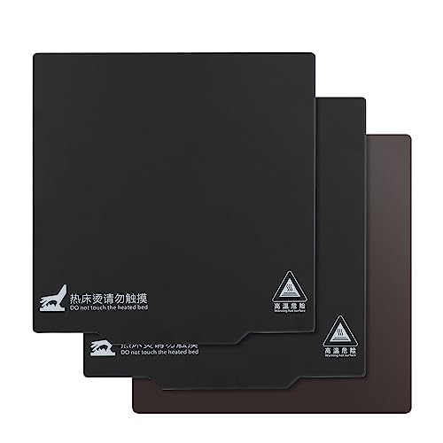 IdeaFormer-3D 3PCS Flexible Removable Magnetic Build Surface(235 X 235mm) 3D Printer Print Bed Heated Bed for Ender 3 Pro/Ender 3 V2/ Ender 5/ Ender 5 Pro/CR 20/CR 20 Pro