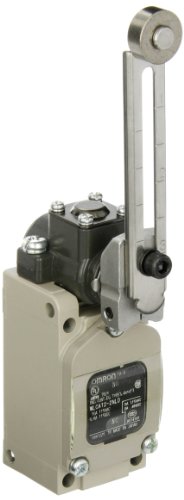 Omron WLCA12-2NLD General Purpose Switch, Overtravel, 90 Degree Operation, LED Indicator, Adjustable Roller Lever