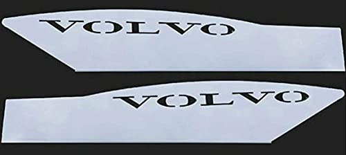 Torque Stainless Steel Bottom Door Plate Set, Compatible with Volvo VNL Trucks 1998-2019, Pair Set Driver and Passenger Side Included (TR570-L & TR570-R)