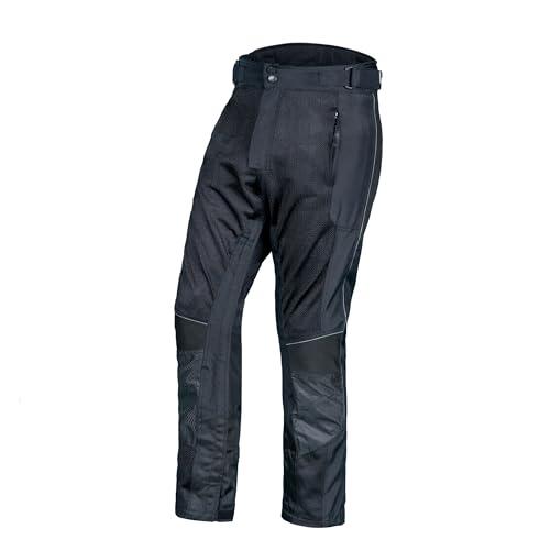 WICKED STOCK Mesh Motorcycle Pants-Motorcycle Pants with Armor -Adventure Motorcycle Pants-Riding Gear-Motocross Pants Black