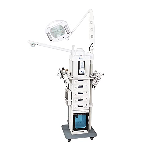Youenge 19 in 1 Diamond Dermabrasion Facial Beauty Machine Microdermabrasion Galvanic High Frequency Facial Steamer
