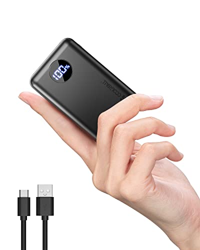 Portable Charger Power Bank, 22.5W PD & QC 20000mAh Fast Charging Power Bank, Mini External Battery USB C Input/Output with LED Display for iPhone Xiaomi AirPods etc