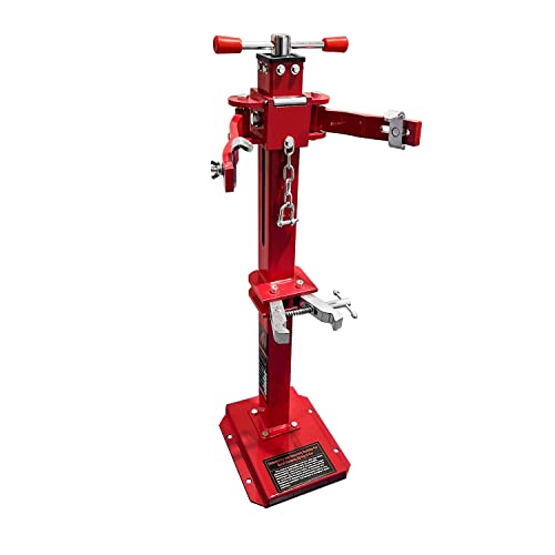 HTTMT- Red Heavy Duty Hydraulic Vehicle Auto Spring Compressor Hand Operate Spring Coil Compressor Jack Compression Strut Rising Handle (Maximum Height 16.92" (430 mm) [P/N: ET-CAR-FIX003B-Red]