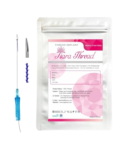 Tiara PDO thread lift KOREA / 360R Bidirection Cog Type/Sharp (20pcs) (23G38/95mm)