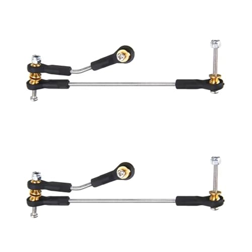 RC Parts Compatible with WPL C14 C24 C34 B1 B14 B24 B16 B36 1/16 RC Car Spare Parts 2 Set Steering Link Servo Link Rod Steering Linkage