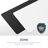 NZXT Zone - XXL Gaming Mouse Pad - Micro-Weave Cloth Surface - Balanced Speed and Control for All Playstyles - Spill-Resistant, Anti-Slip Base, Reinforced Edges - White