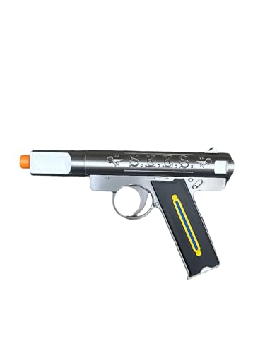 SEES Evoker Replica – Inspired by Persona 3 – 3D Printed Anime Cosplay Prop – Silver & Black with Engraved Details – Safe Non-Functioning Display Model