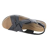 Clarks Women's Merliah Echo Heeled Sandal, Black Leather, 9