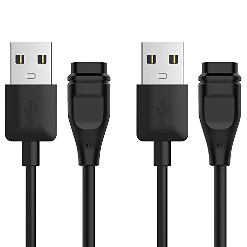 FitTurn 2 Pack Charging Cable for Coros Pace 3/Pace 2/Apex 2/Apex 2 Pro/Apex Pro/Apex 42mm/Apex 46mm/Vertix/Vertix 2 USB Charger Smart Watch Accessories Replacement Charging Cord
