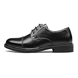 Bruno Marc Boy’s Dress Oxford Formal Shoes,Size 10 Toddler,Black,SBOX211K