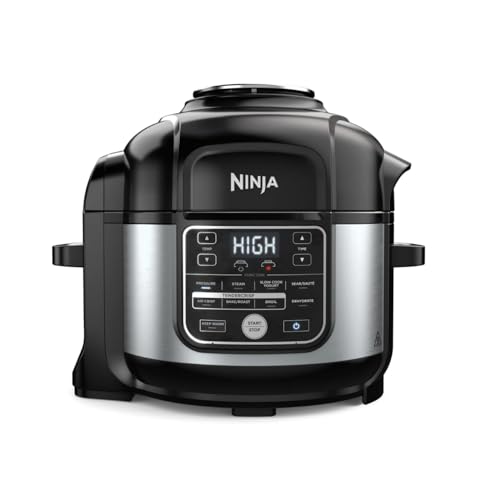 Ninja Foodi PRO 10-in-1 Pressure Cooker, 6.5-Quart, with Air Fry, TenderCrisp Technology, Slow Cook, Steam, Sous Vide, Ceramic-Coated Nonstick, Dishwasher Safe
