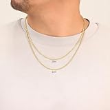 Nuragold 18k Real Yellow Gold 2mm Rope Chain Diamond Cut Necklace (16"-26") Italian Jewelry for Men & Women