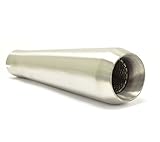 13" Big Mouth Reverse Cone Stainless Steel Muffler Megaphone Brushed 2.5" Inlet ID by Niche Cycle Supply